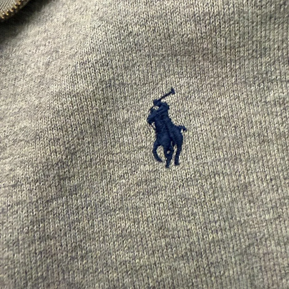 Polo by Ralph Lauren Light Gray Sweater Quarter Zip 3XLT Tall